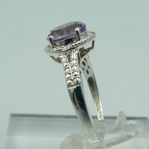 Sz 9 Genuine Rose De France Amethyst Ring NWOT - Picture 3 of 5